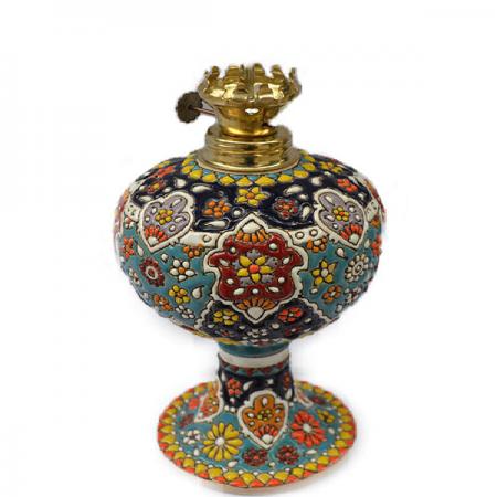 فرآیند تولید چراغ سفال میناکاری