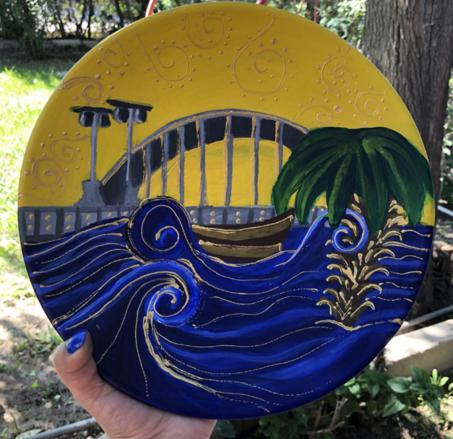 کیفیت انواع بشقاب سفالی رنگ شده